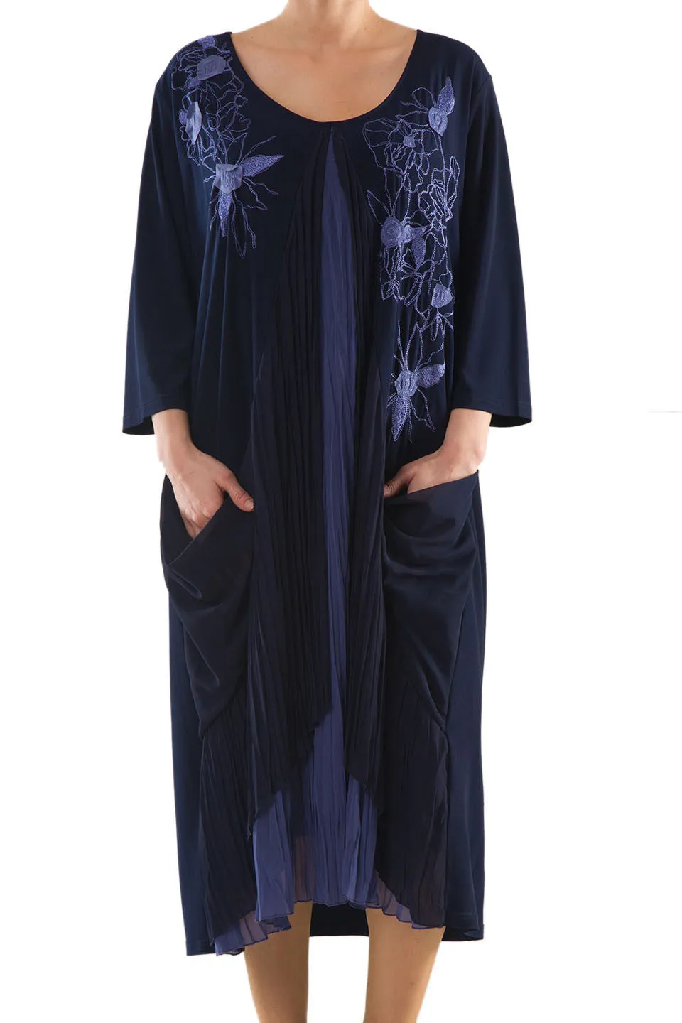 La Mouette Women's Plus Size Dress with Pockets