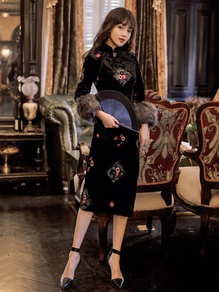 Long Sleeve Short Cheongsam, Alessandra