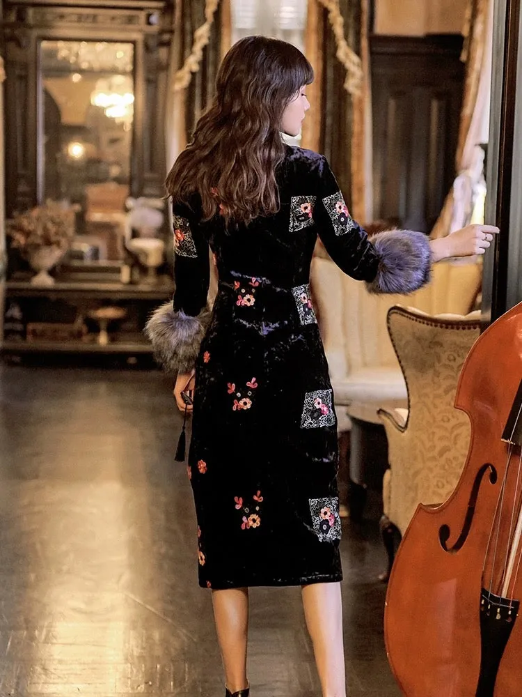 Long Sleeve Short Cheongsam, Alessandra