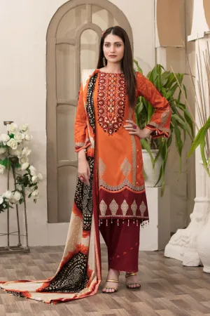 Magnifique by Tawakkal Unstitched 3 Piece Lawn Collection'2022-MT-6836