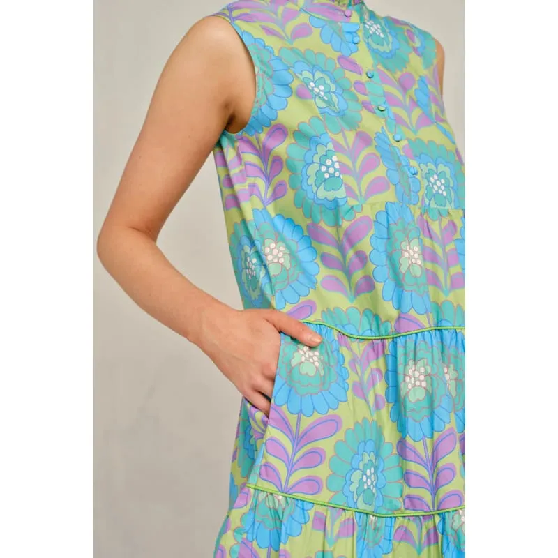 Modena Dress Viva Print | Green
