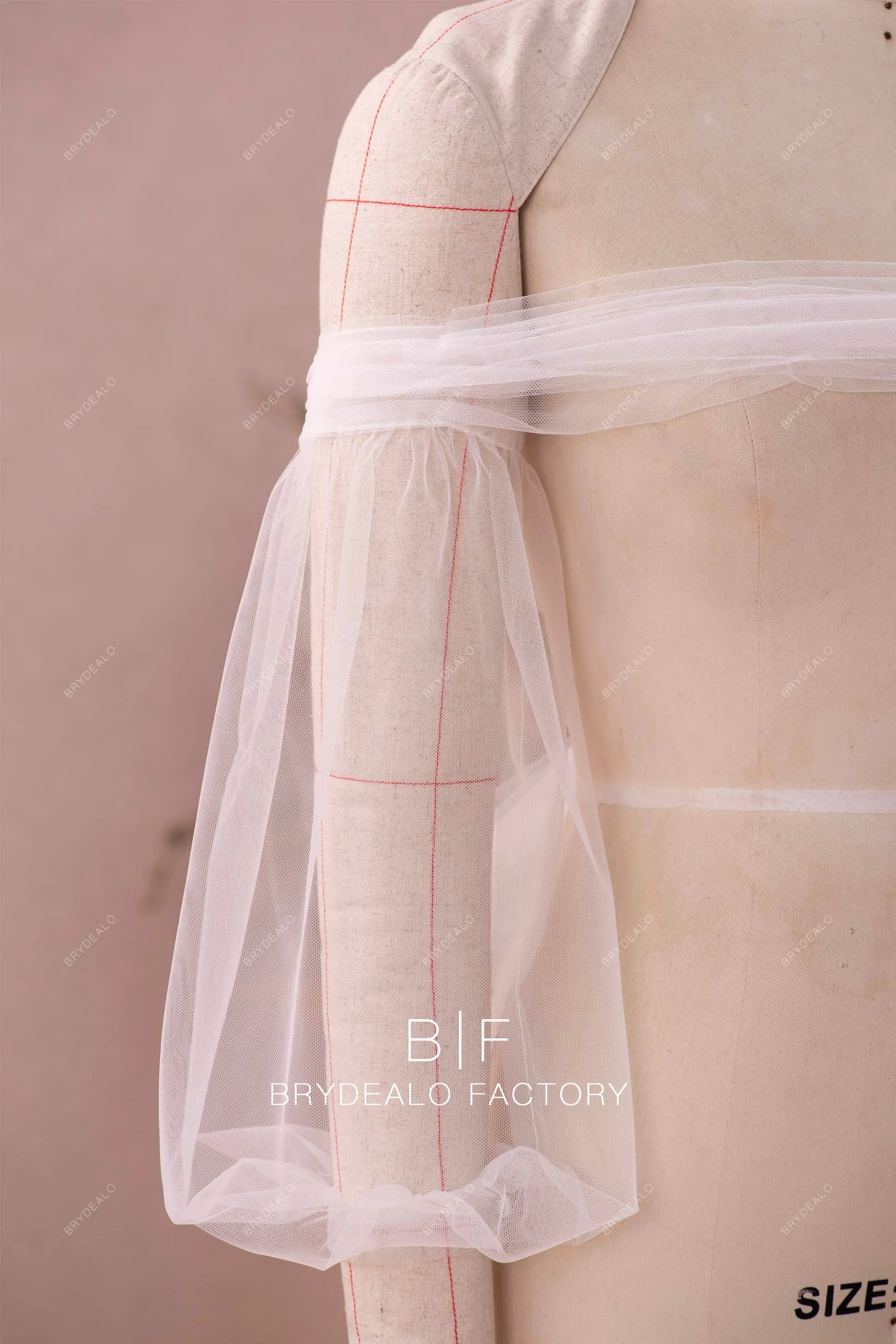 Modern Illusion Corset Lace Tulle Wedding Dress with Detachable Sleeves