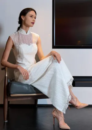 Moonflower Sequinned Qipao