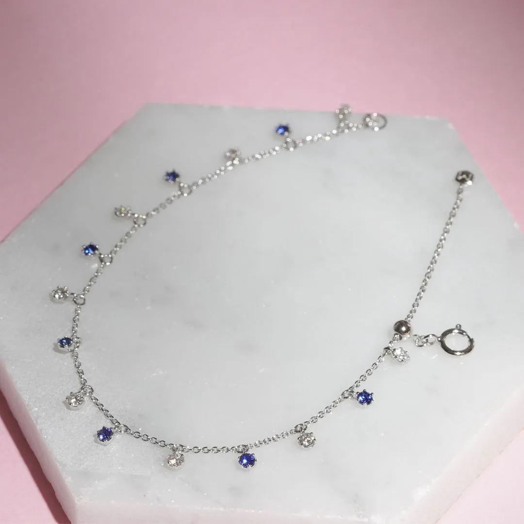 mori - 14K White Gold Diamond Bracelet