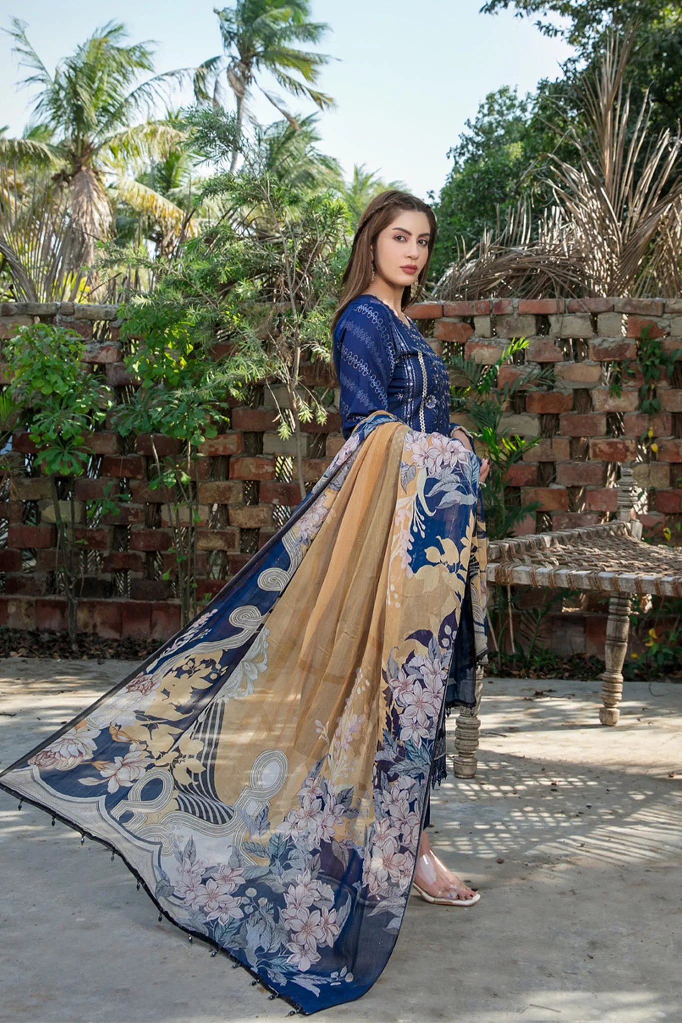 Nairan e Khayal by Tawakkal Semi Stitched 3 Piece Lawn Collection'2022-NK-6633