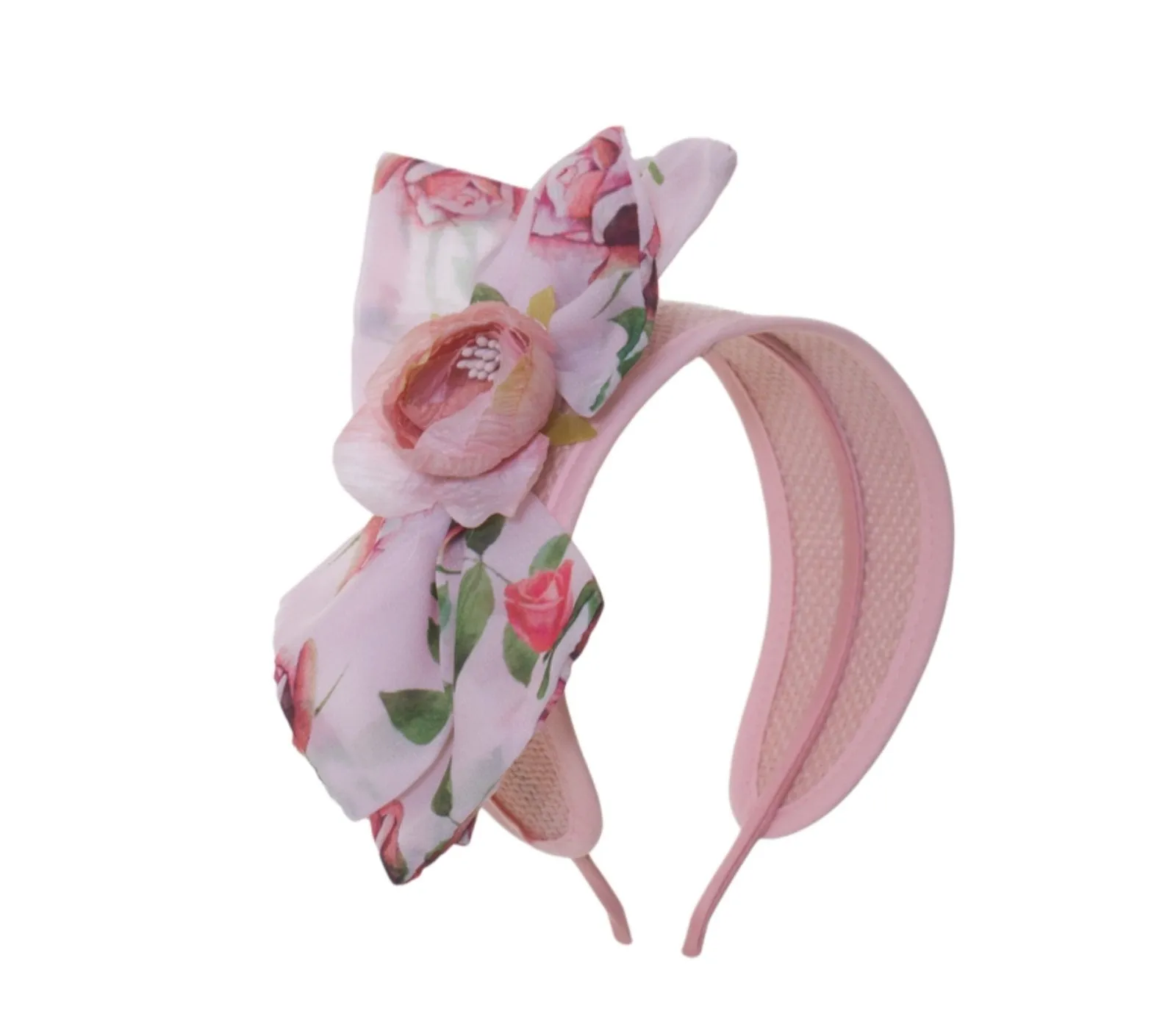 Patachou Girls Rosebud Print Wide Headband