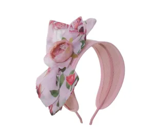 Patachou Girls Rosebud Print Wide Headband