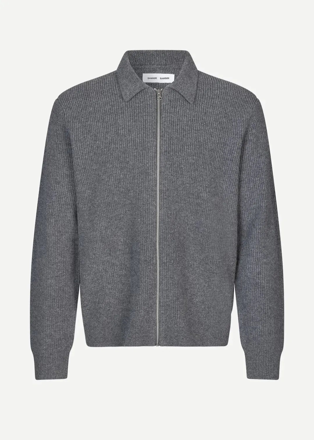 SAISAKS ZIP CARDIGAN | CHARCOAL