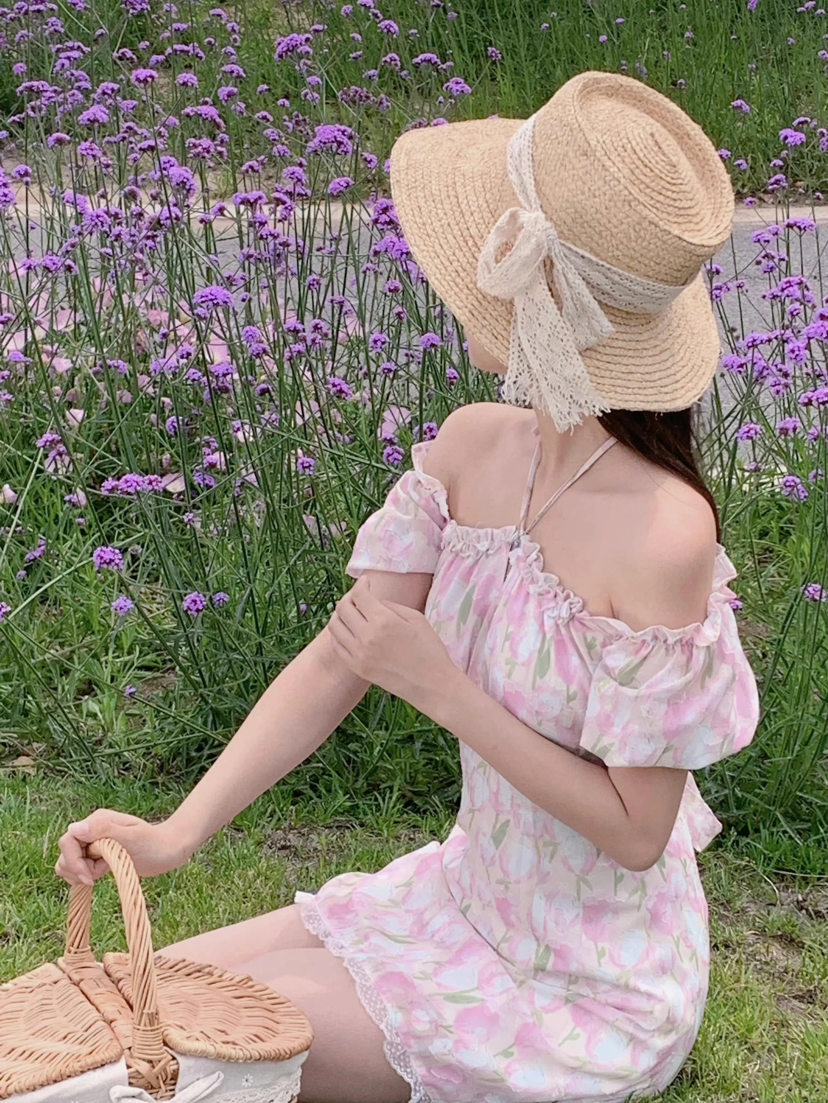 [SALE] Tulip Flower Sea Floral Mini Dress