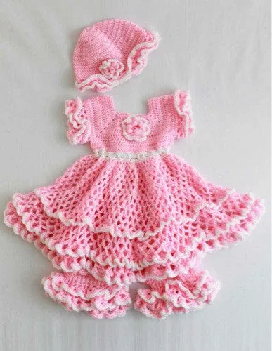 Savannah Ruffled Baby Set Crochet Pattern