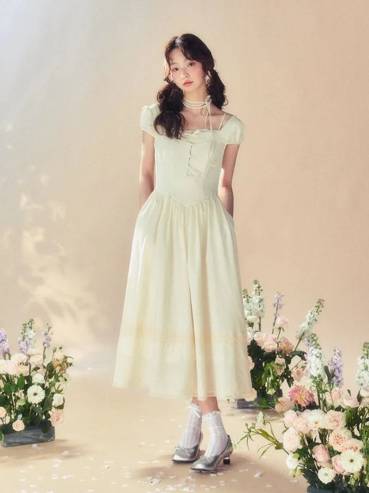 Square Neck Tea Break Dress【s0000007518】