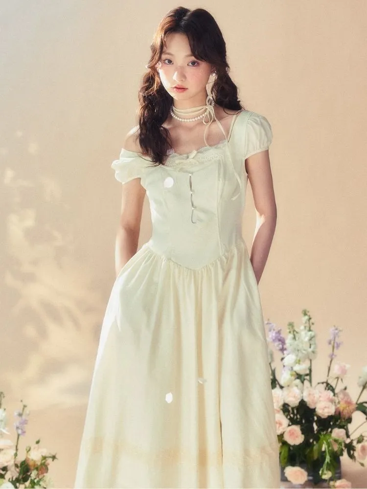 Square Neck Tea Break Dress【s0000007518】