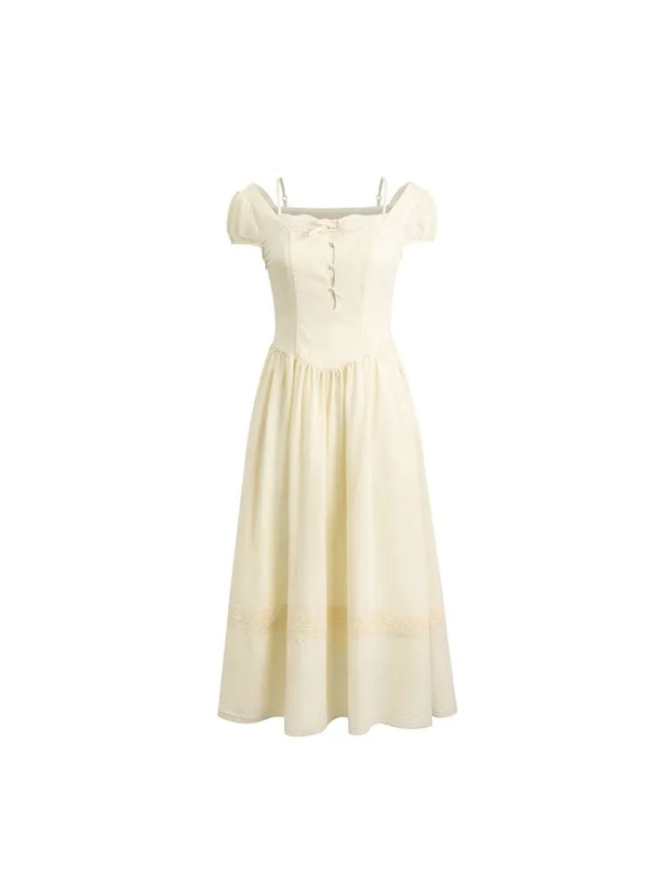 Square Neck Tea Break Dress【s0000007518】