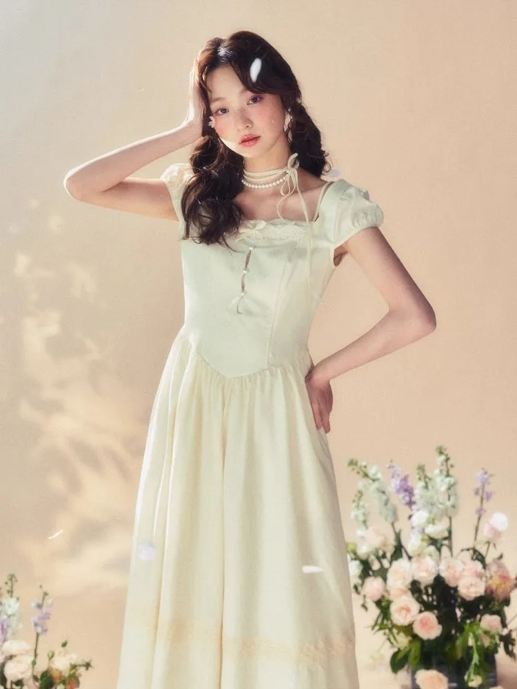 Square Neck Tea Break Dress【s0000007518】