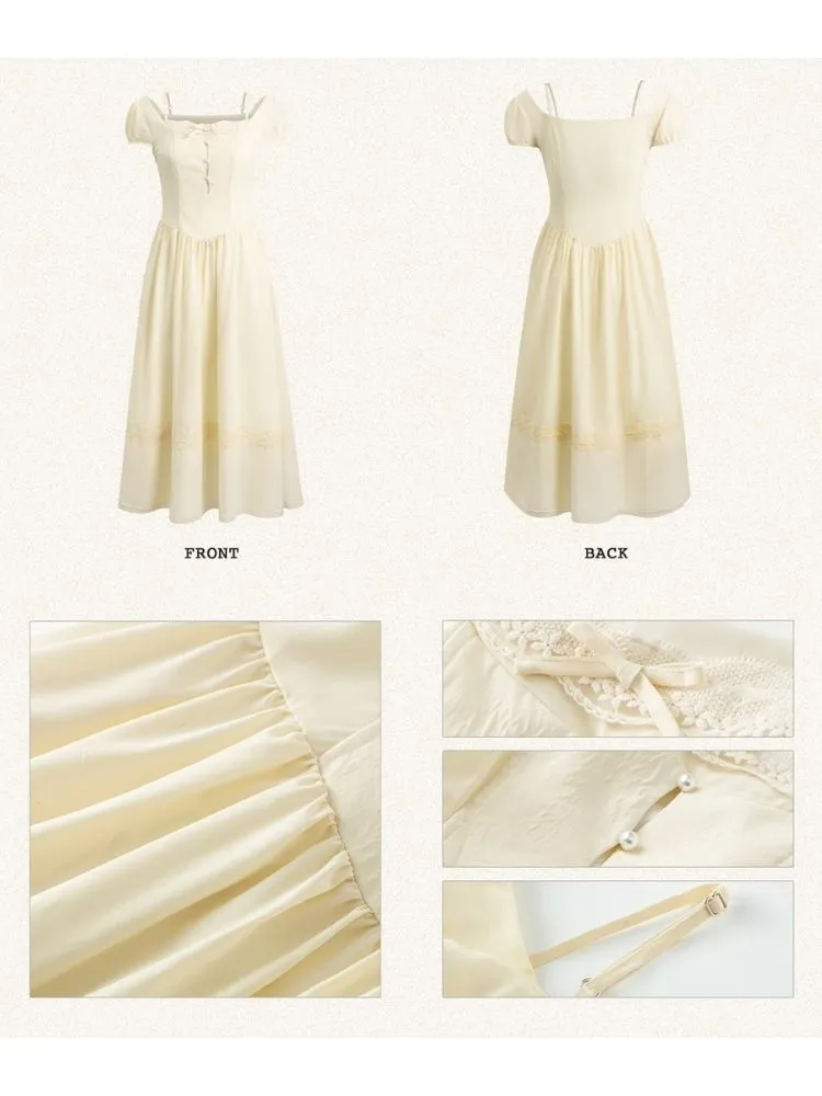 Square Neck Tea Break Dress【s0000007518】