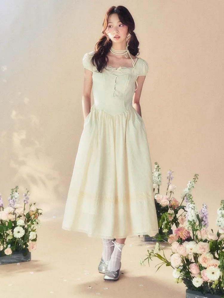 Square Neck Tea Break Dress【s0000007518】