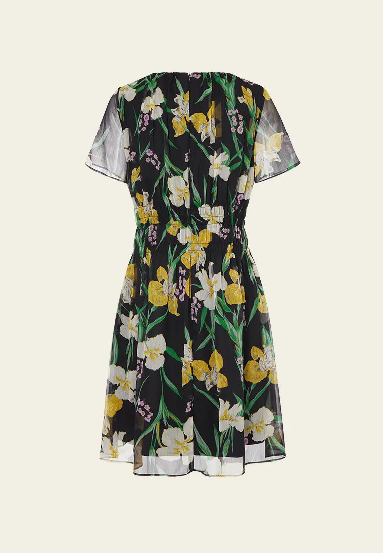 Summer Floral Chiffon Dress