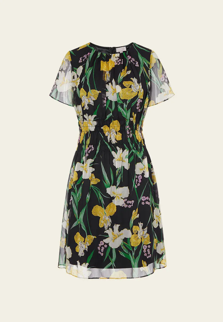 Summer Floral Chiffon Dress