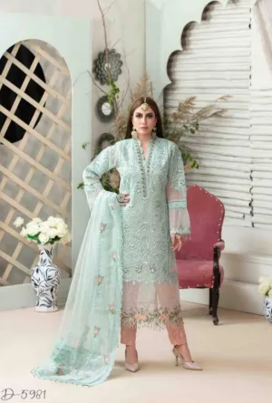 Tawakkal Tiara Embroidered Chiffon Collection – D-5981
