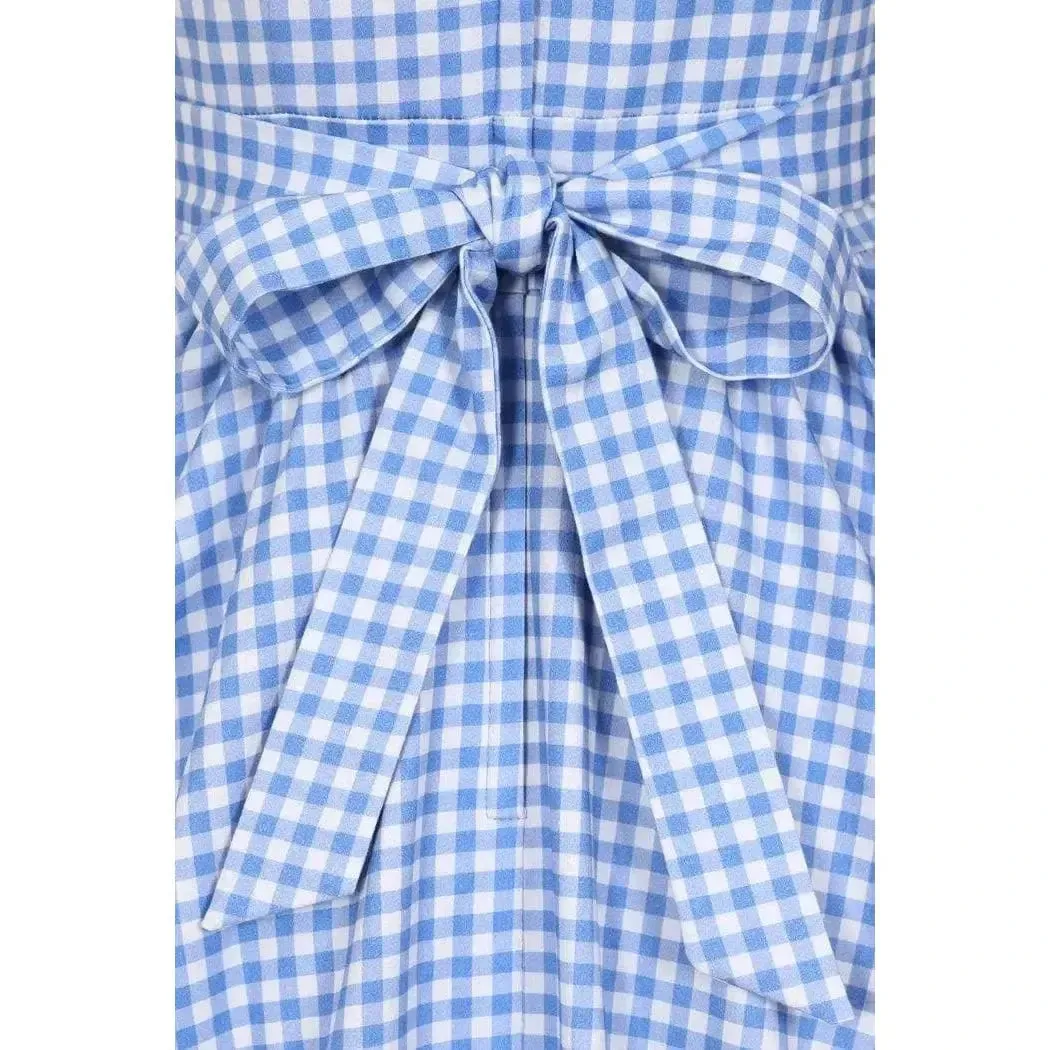 Tea Dress - Blue Gingham