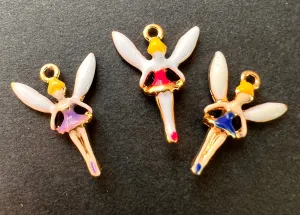 Tiny 1.7cm Enamel Fairy Charms