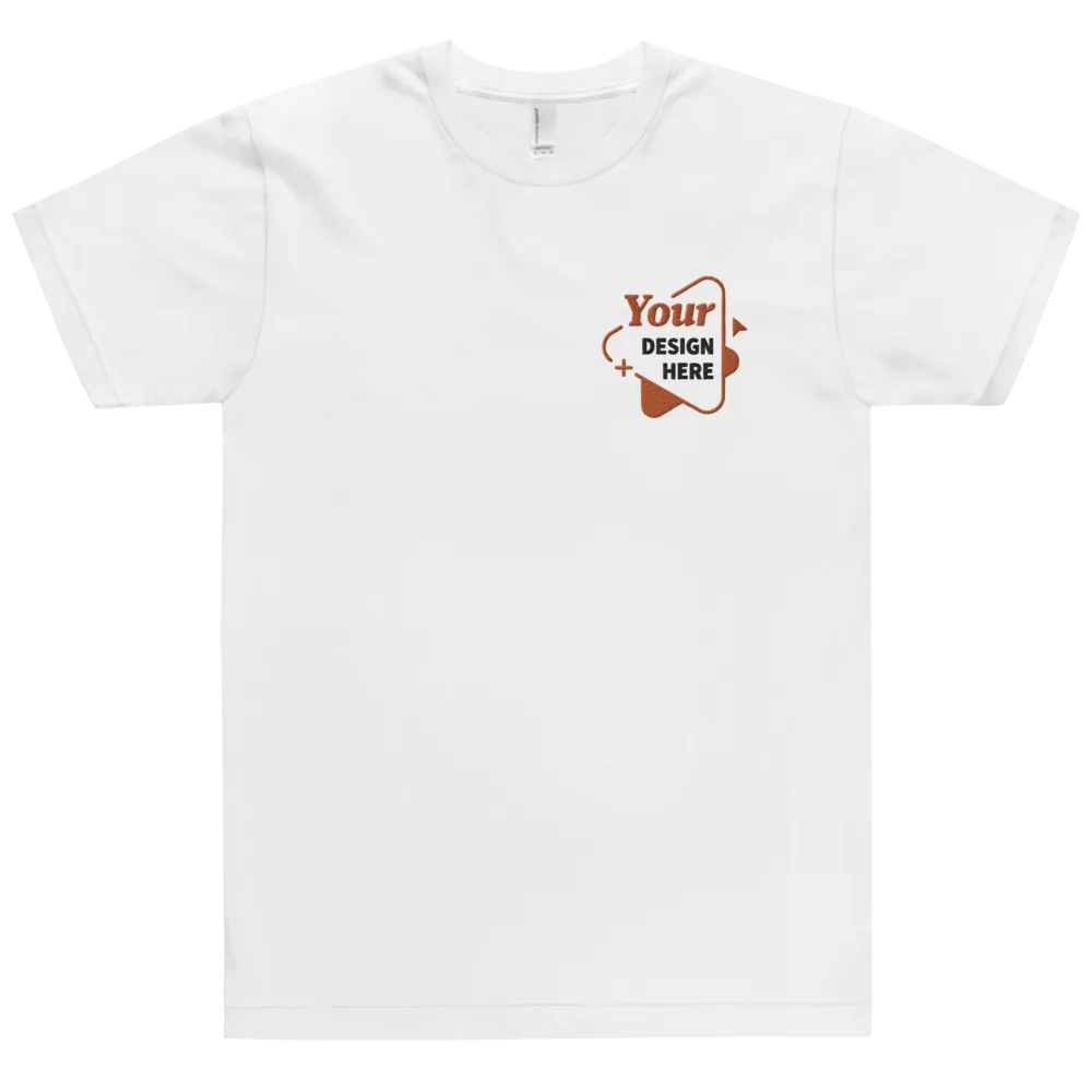 Unisex Embroidered T-Shirt | American Apparel 2001W