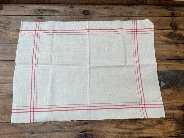 Vintage European Linen Tea Towel  #6519 Byron