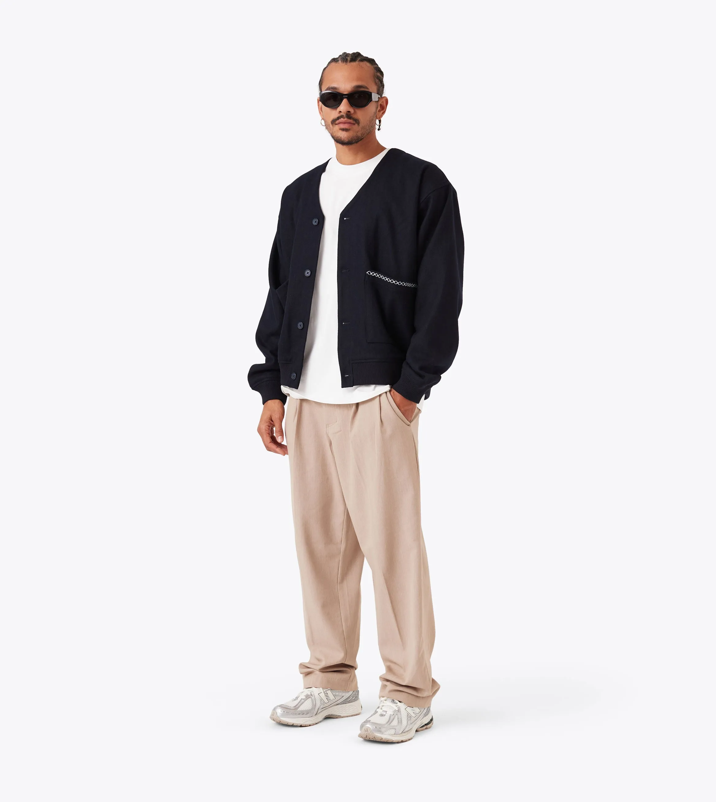 Wool Cardigan Indigo