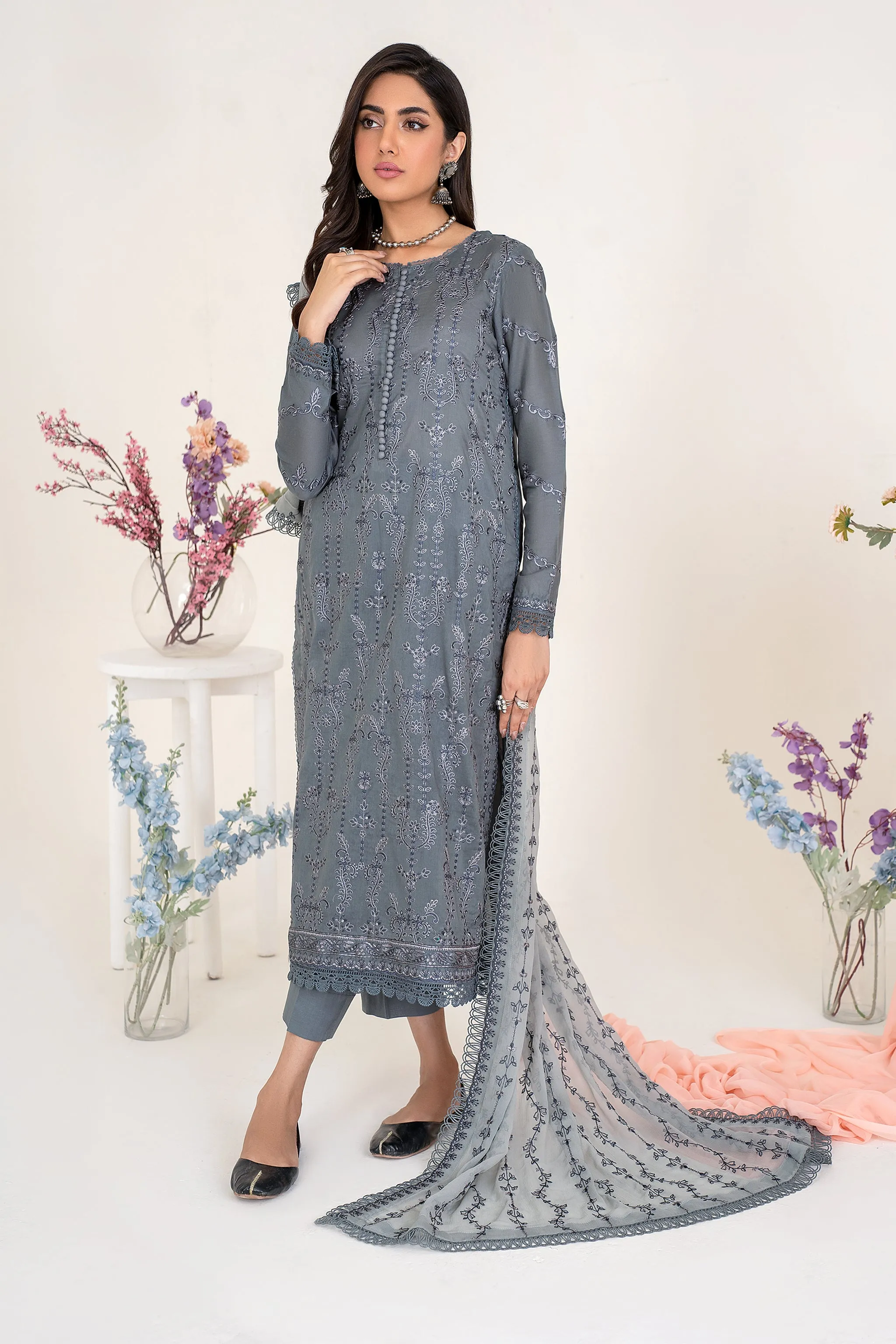 Zarif Eid Lawn Collection 2023 – ZEL 08 Mystic Charm